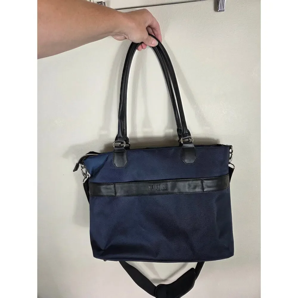 Kenneth Cole Reaction Chelsea Chevron Navy Blue 15